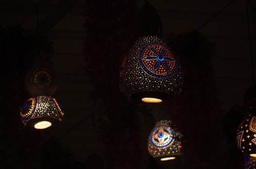 Photo Pumpkin Chandelier
